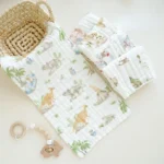25X50CM Baby Face Towel 6 Layer Soft Cotton Muslin Burp Cloths Newborn Saliva Towels Children's Bath Accessories