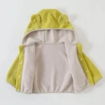 Children's Fleece Jacket Boys Girls Warm Coats Baby Toddler Winter Hooded Outerwear Autumn Double-Sided Plush Velvet Clothes