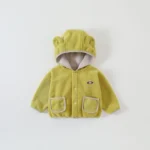 Children's Fleece Jacket Boys Girls Warm Coats Baby Toddler Winter Hooded Outerwear Autumn Double-Sided Plush Velvet Clothes - Image 5